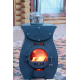Піч опалювальна сталева 09Г2С SMARTIN HE Classic - 250 двокамерна з варильною поверхнею та склом